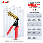 LeLuv® Ultima Penis Pump -  Ergonomic Silicone Grips and Clear Hose with Wide Flange Cylinders