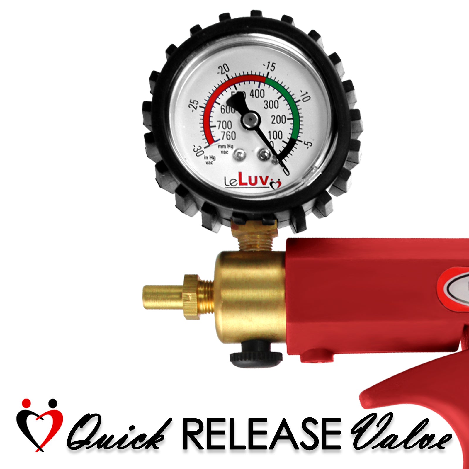 Leluv Maxi Purple Handle Clear Hose | Penis Pump | 9" Thick Flange Cylinder