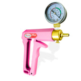MAXI Pink Vacuum Pump Handle w/ Gauge