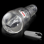 Male Masturbator Handheld Realistic STEALTH Texture in Clear Case with Rechargable Vibrating Bullet