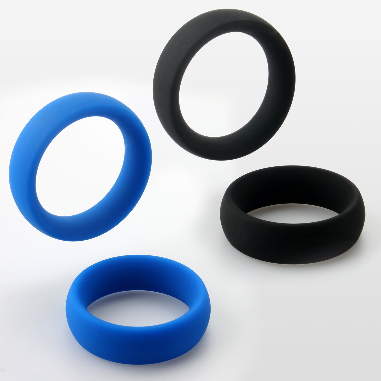 LeLuv Smooth Power Energy Cock Rings - 29mm Large Size Silicone Constriction Rings