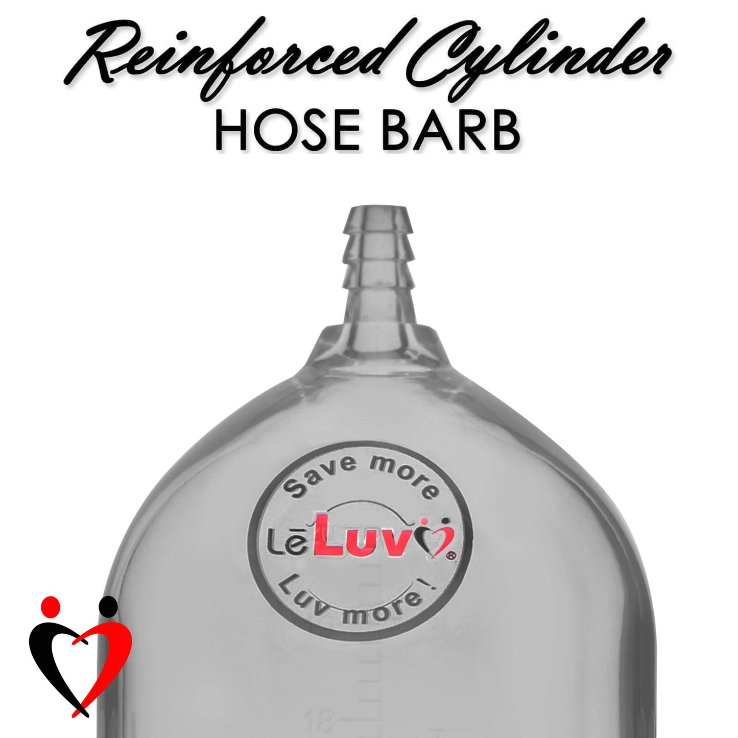 LeLuv EasyOp Penis Pump Kit - Z-Grip Handle, 2.25" x 9" Magic Cylinder with Silicone Hose and Magic Sleeve