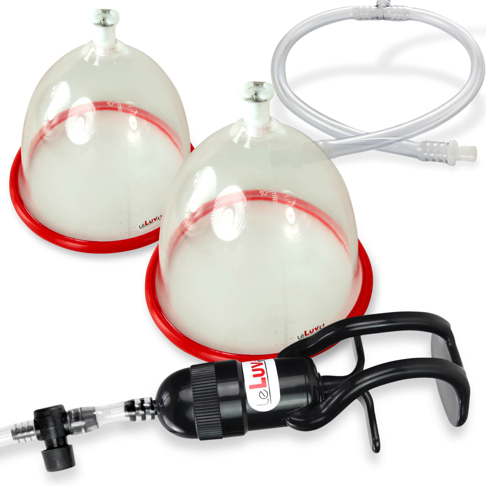 LeLuv EasyOp Z-Grip Breast Pumping Kit Large Cups