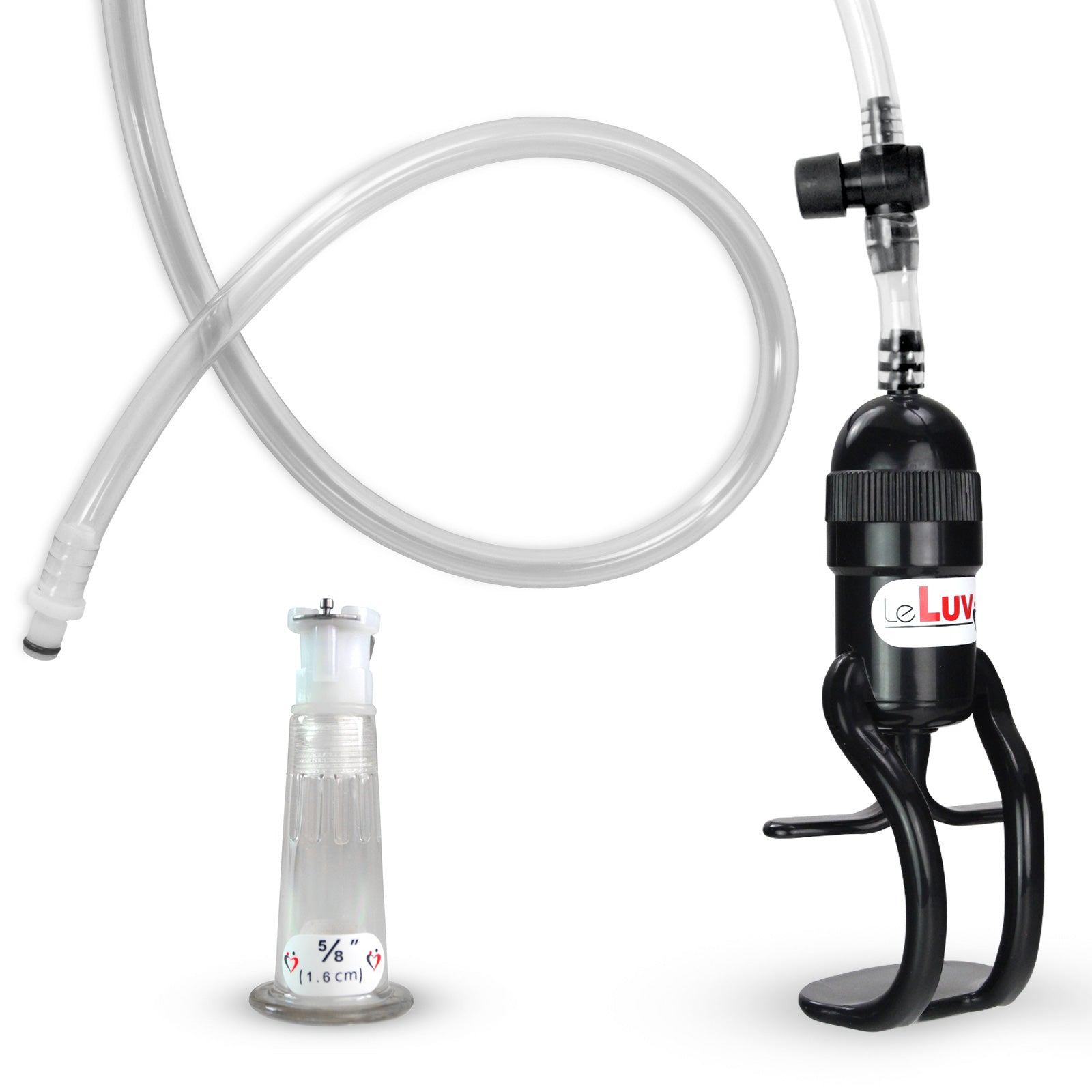 LeLuv .63 Inch 1.6 cm Small EasyOp Z Grip Clitoris Vacuum Suction Pump Hightened Sensitivity Device