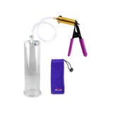 ULTIMA Purple Penis Pump Rubber Grips, Clear Hose 9" Length - 2.75" Cylinder Diameter