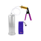 ULTIMA Purple Penis Pump Rubber Grips, Clear Hose 9" Length - 3.00" Cylinder Diameter