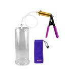 ULTIMA Purple Penis Pump Rubber Grips, Clear Hose 9" Length - 3.70" Cylinder Diameter