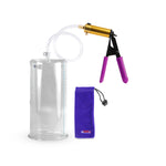 ULTIMA Purple Penis Pump Rubber Grips, Clear Hose 9" Length - 4.50" Cylinder Diameter