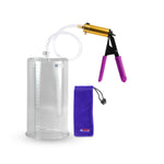 ULTIMA Purple Penis Pump Rubber Grips, Clear Hose 9" Length - 5.00" Cylinder Diameter