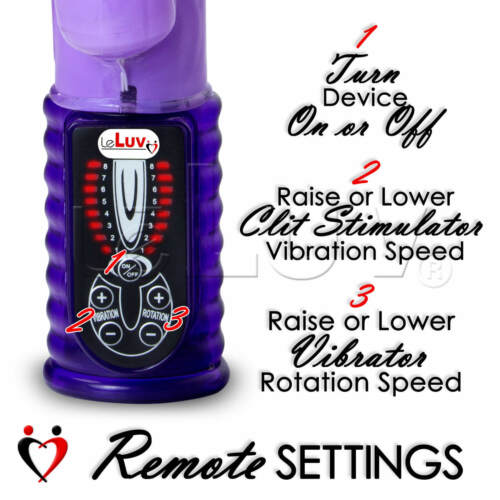 Rabbit Vibrator WAVE PASSION Rotating Digital Control