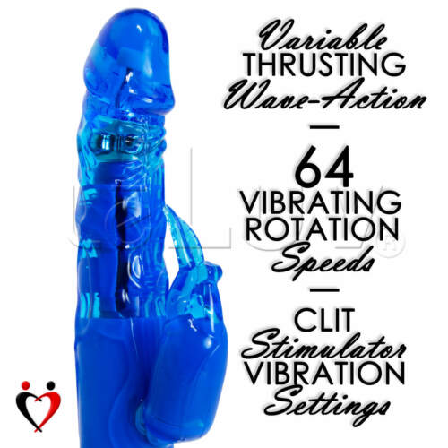 Rabbit Vibrator WAVE PASSION Rotating Digital Control