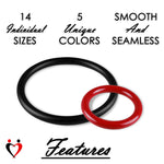 Stainless Steel Glans/Penis Rings | LeLuv® 5mm-6mm Round Gauge | 22mm-64mm Inner Diameter