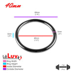 Stainless Steel Glans/Penis Rings | LeLuv® 5mm-6mm Round Gauge | 22mm-64mm Inner Diameter