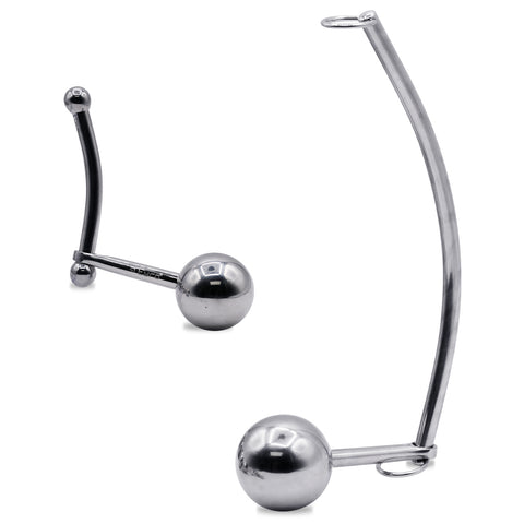 LeLuv Eyro Stainless Steel Anal Anchor and Ball with Optional Rope Rings