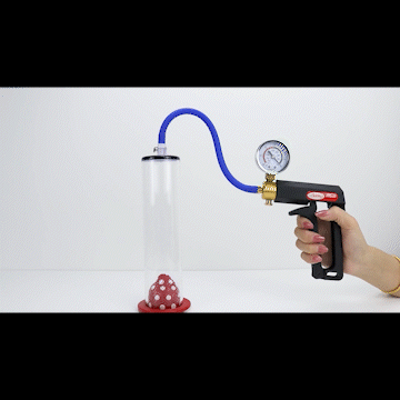LeLuv Maxi Penis Pump with Clear Hose | Wide Flange Cylinder