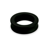 Imperator Cock Ring Stainless Steel Concave Edge Black Plasma Coated (Black) ID 34 mm (1.34")