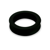 Imperator Cock Ring Stainless Steel Concave Edge Black Plasma Coated (Black) ID 42 mm (1.65")