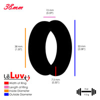 Imperator Concave Edge Stainless Steel Cock Rings in Three Finishes | 34 mm (1.34") - 62 mm (2.44") I.D. Sizes