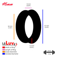 Imperator Concave Edge Stainless Steel Cock Rings in Three Finishes | 34 mm (1.34") - 62 mm (2.44") I.D. Sizes