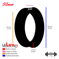 Imperator Concave Edge Stainless Steel Cock Rings in Three Finishes | 34 mm (1.34") - 62 mm (2.44") I.D. Sizes