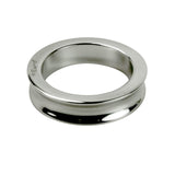 Imperator Cock Ring Stainless Steel Concave Edge Mirror Hand Polished (Silver) ID 50 mm (1.97")