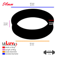 Imperator Concave Edge Stainless Steel Cock Rings in Three Finishes | 34 mm (1.34") - 62 mm (2.44") I.D. Sizes