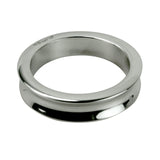 Imperator Cock Ring Stainless Steel Concave Edge Mirror Hand Polished (Silver) ID 58 mm (2.28")