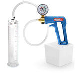 LeLuv MAXI Penis Pump Blue/Purple Handle | 9"/12" Length x Diameter 1.35"-5.00"