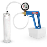 LeLuv MAXI Penis Pump Blue/Purple Handle | 9"/12" Length x Diameter 1.35"-5.00"