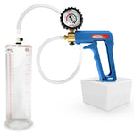 LeLuv MAXI Penis Pump Blue/Purple Handle | 9"/12" Length x Diameter 1.35"-5.00"
