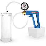 LeLuv MAXI Penis Pump Blue/Purple Handle | 9"/12" Length x Diameter 1.35"-5.00"