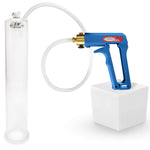LeLuv MAXI Penis Pump Blue/Purple Handle | 9"/12" Length x Diameter 1.35"-5.00"