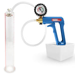 LeLuv MAXI Penis Pump Blue/Purple Handle | 9"/12" Length x Diameter 1.35"-5.00"