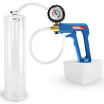 LeLuv MAXI Penis Pump Blue/Purple Handle | 9"/12" Length x Diameter 1.35"-5.00"