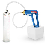 LeLuv MAXI Penis Pump Blue/Purple Handle | 9"/12" Length x Diameter 1.35"-5.00"