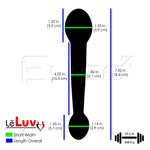 Eyro ASS EXERCISER Stainless Steel Heavyweight Double-Ended Wand Dildo