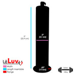 LeLuv Maxi Penis Pump | Black Handle, Clear Hose, All Gauge Options | WIDE FLANGE Cylinder