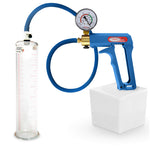 LeLuv Maxi Penis Pump | Blue/Purple Handle, Silicone Hose, No Gauge | Round Flange Cylinder