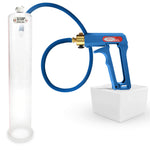 LeLuv Maxi Penis Pump | Blue/Purple Handle, Silicone Hose, No Gauge | Round Flange Cylinder
