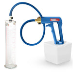 LeLuv Maxi Penis Pump | Blue/Purple Handle, Silicone Hose, No Gauge | Round Flange Cylinder