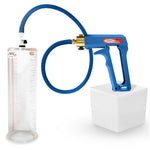 LeLuv Maxi Penis Pump | Blue/Purple Handle, Silicone Hose, No Gauge | Round Flange Cylinder
