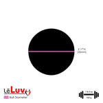 LeLuv Eyro Replacement Stainless Steel Anal Ball with Threaded Hole for Hooks and Anchors