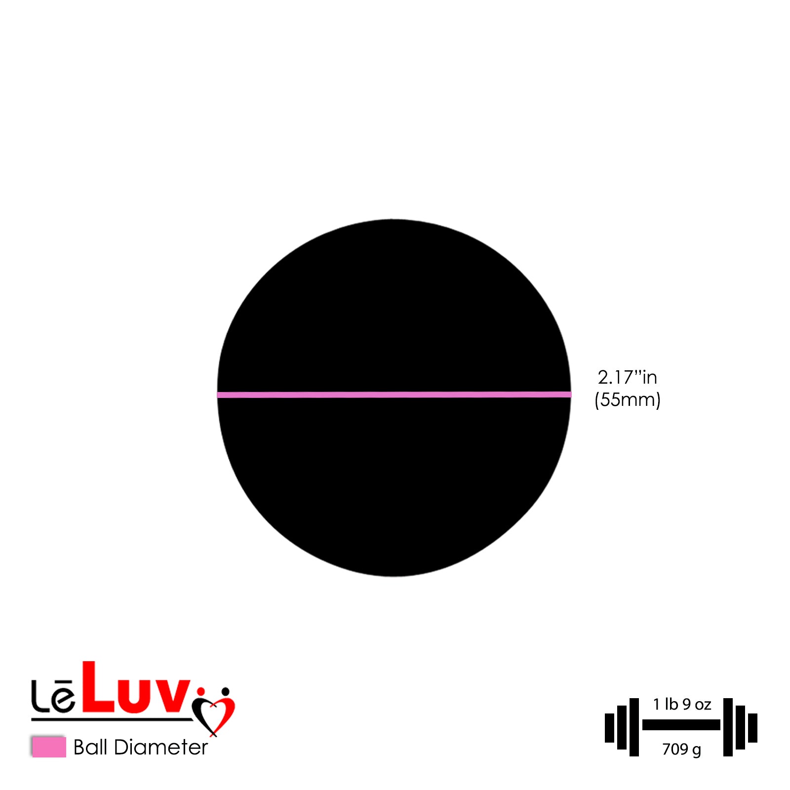 LeLuv Eyro Replacement Stainless Steel Anal Ball with Threaded Hole for Hooks and Anchors