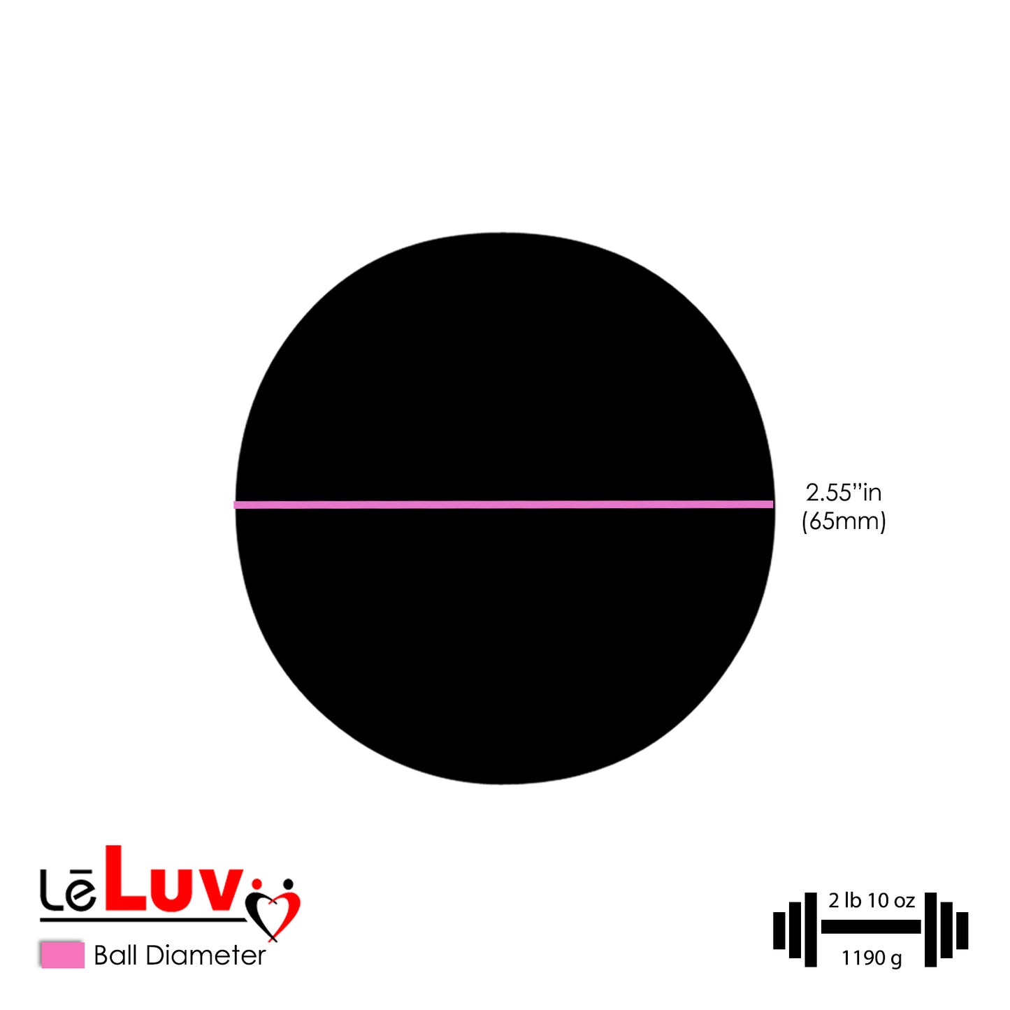 LeLuv Eyro Replacement Stainless Steel Anal Ball with Threaded Hole for Hooks and Anchors