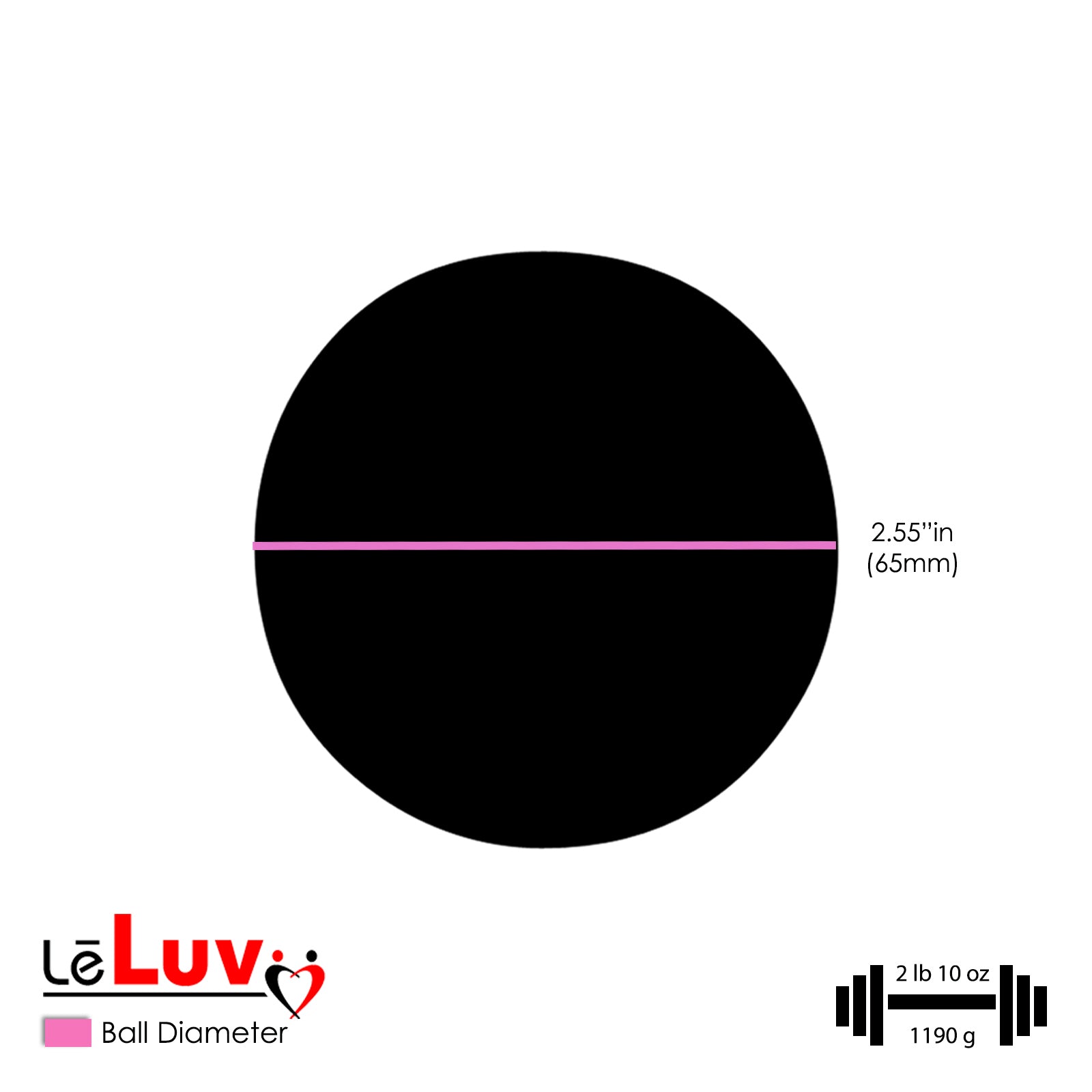 LeLuv Eyro Replacement Stainless Steel Anal Ball with Threaded Hole for Hooks and Anchors
