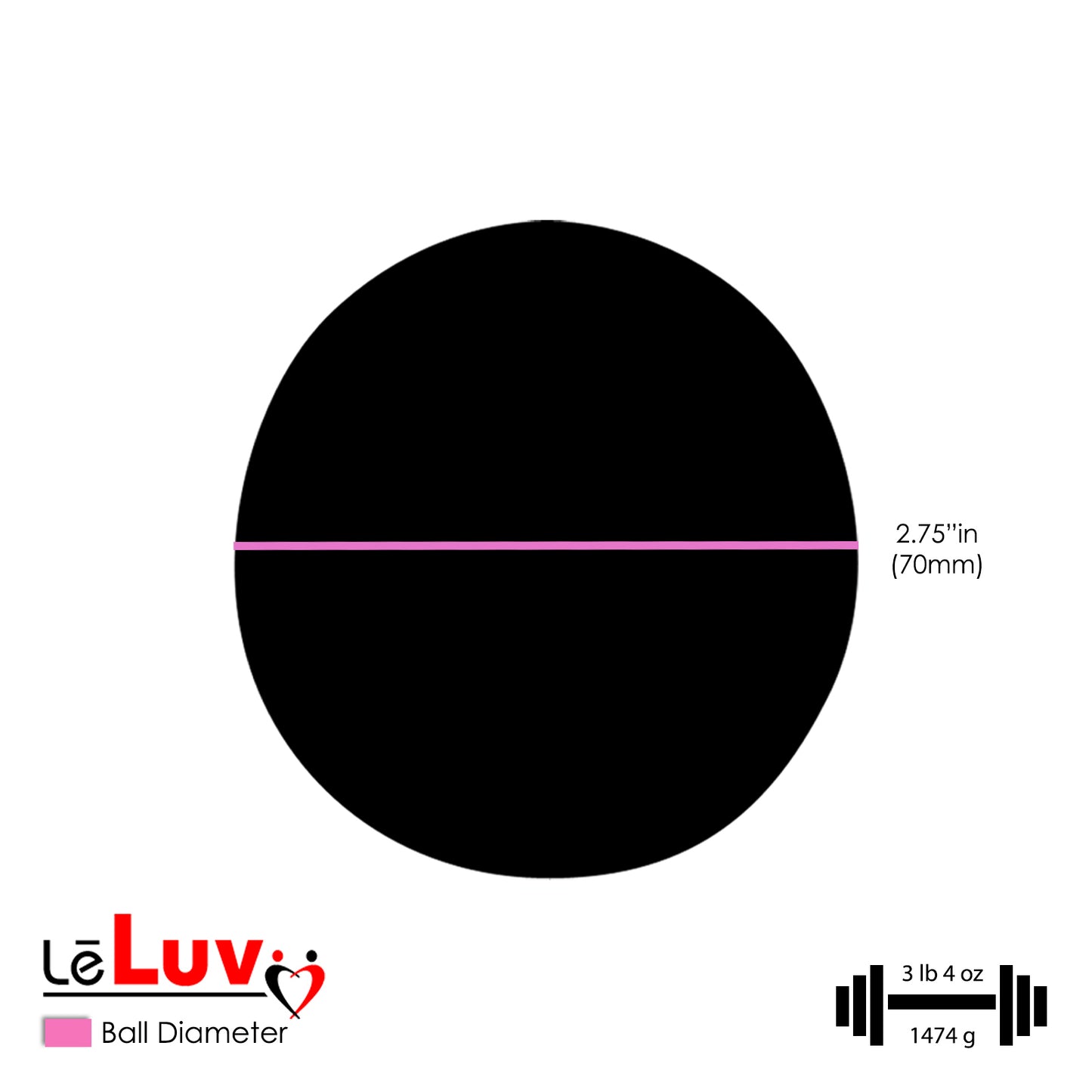 LeLuv Eyro Replacement Stainless Steel Anal Ball with Threaded Hole for Hooks and Anchors