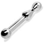 Heavy Stainless Steel Dildo Double-Ended Kegel Exerciser Wand