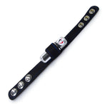Leather Cock Strap with Stainless Snaps & Vibrating Bullet