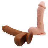 Large 9.2" Realistic Cock and Balls Dildo TPR Material with Suction Cup