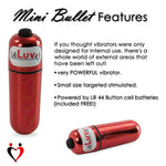 LeLuv Mini Bullet Vibrator 2.25 Inch Length Compact Powerful and Discreet